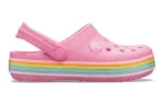 (GS) Crocs Crocband Rainbow Glitter Clogs ‘Rosa’