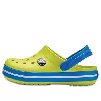 (GS) Crocs Crocband bico redondo Clogs ‘Amarelo Azul’