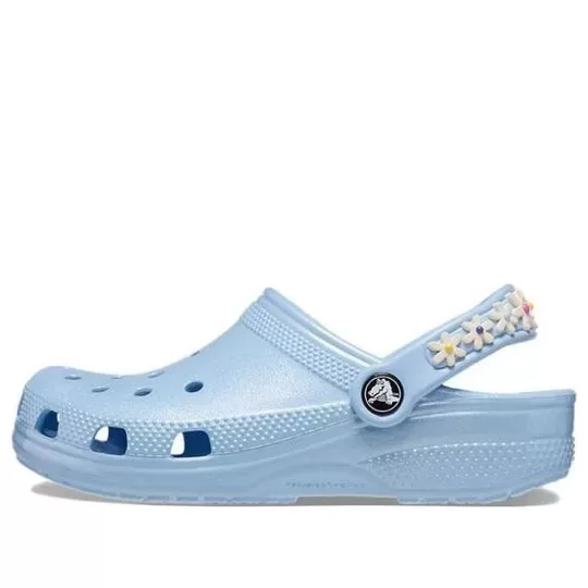 (GS) Crocs Daisy Chain Classic Clog ‘Blue Calcite’