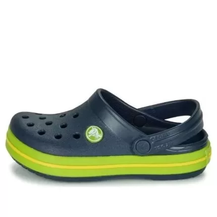 (GS) Crocs Detalhe de recorte de crocband bico redondo Clogs ‘Verde Marinho’