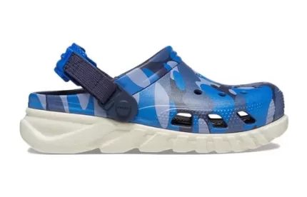 (GS) Crocs Duet Max 2 Camo Redux Clogs ‘Navy Stucco’