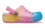 (GS) Crocs Forro estampado Baya Clogs ‘Pink Lemonade Multi’