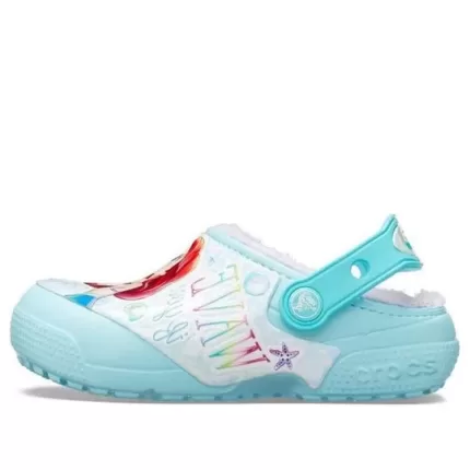 (GS) Crocs Fun Lab Disney Pequena Sereia Clogs ‘Sky Blue White’