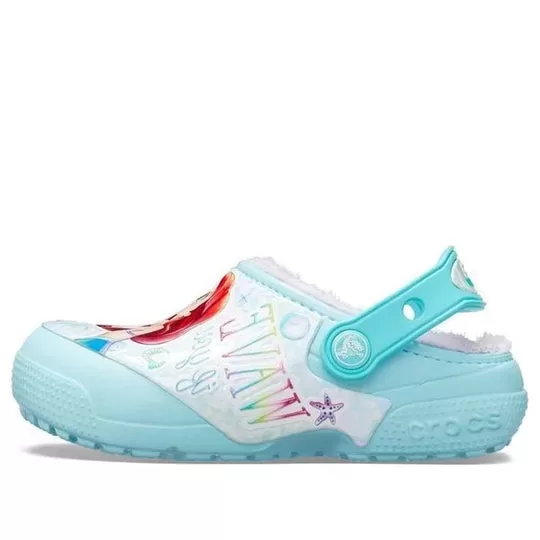 (GS) Crocs Fun Lab Disney Pequena Sereia Clogs ‘Sky Blue White’