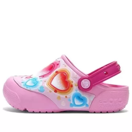 (GS) Crocs Fun Lab Heart Lights Clogs ‘Pink Blue’