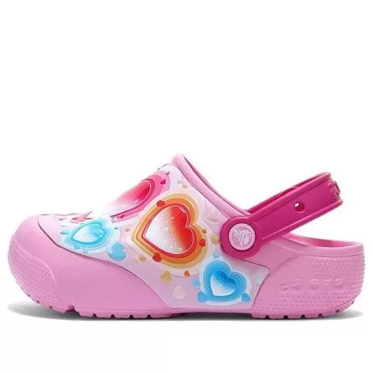 (GS) Crocs Fun Lab Heart Lights Clogs ‘Pink Blue’