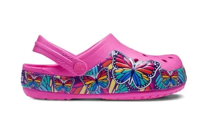 (GS) Crocs Fun Lab Multi Butterfly Band Light Clogs ‘Pink Blue’