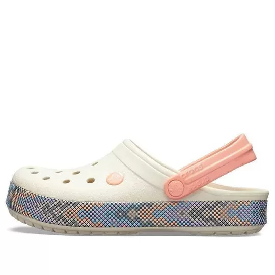 (GS) Crocs Galeria Crocband Clogs ‘Rosa Branco’