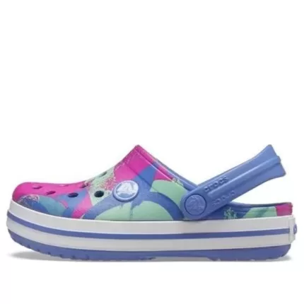(GS) Crocs Gráfico Crocband Clogs ‘Azul Rosa Verde’