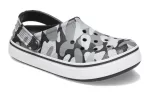 (GS) Crocs Impresso fora da quadra Clogs ‘Cinza Preto Branco’
