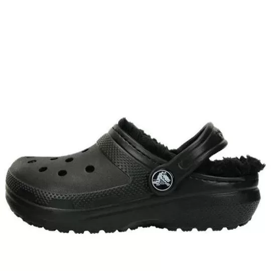 (GS) Crocs Infantil Classic Forrado Clogs ‘Preto’