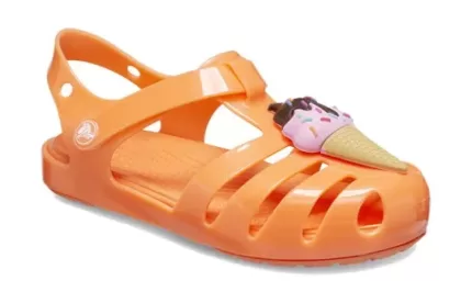 (GS) Crocs Isabella Charm Sandálias ‘Laranja’