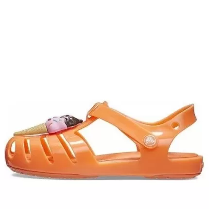 (GS) Crocs Isabella Charm Sandálias ‘Laranja’
