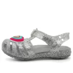 (GS) Crocs Isabella Glitter Flat Sandálias ‘Grey Silver’