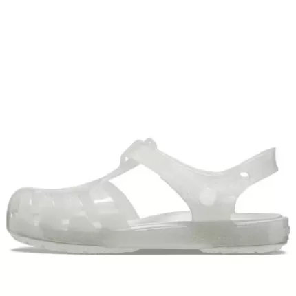 (GS) Crocs Isabella Glitter Sandálias ‘Brancas’