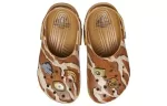 (GS) Crocs Jurassic World Classic Clogs ‘Marrom Branco’
