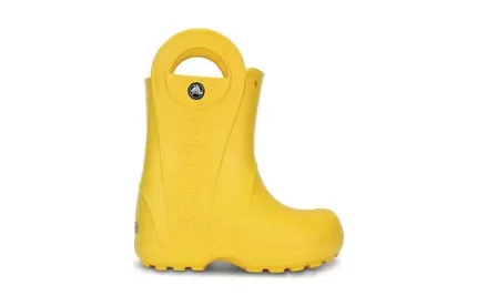 (GS) Crocs Lidar com a chuva Boots ‘Amarelo’ 12803-730