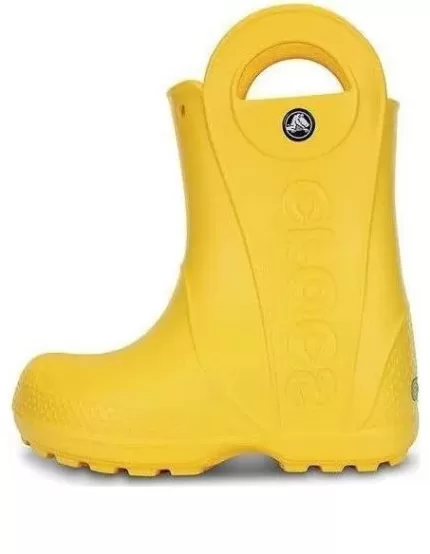 (GS) Crocs Lidar com a chuva Boots ‘Amarelo’ 12803-730