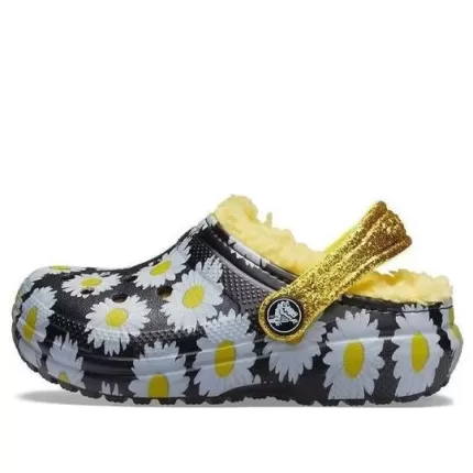 (GS) Crocs Lined Vacay Vibes Clogs ‘Black Daisy’