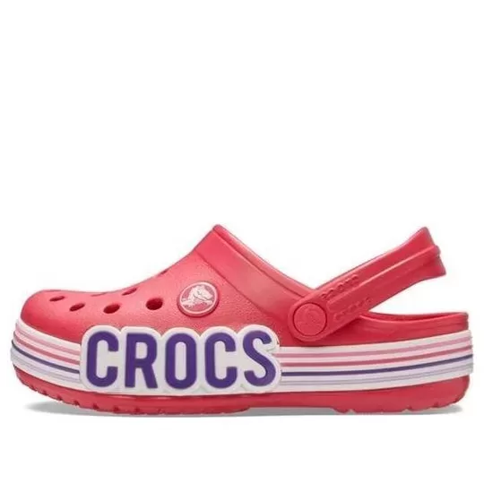 (GS) Crocs Listra do logotipo Crocband Clogs ‘Vermelho Branco’