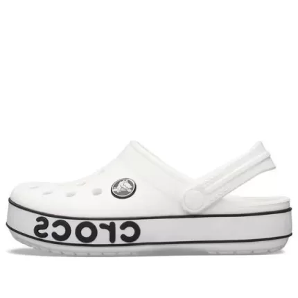 (GS) Crocs Logotipo Crocband Clogs ‘Branco Preto’