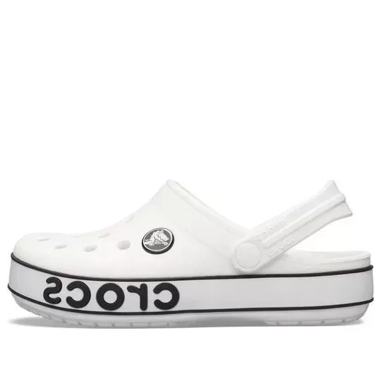 (GS) Crocs Logotipo Crocband Clogs ‘Branco Preto’
