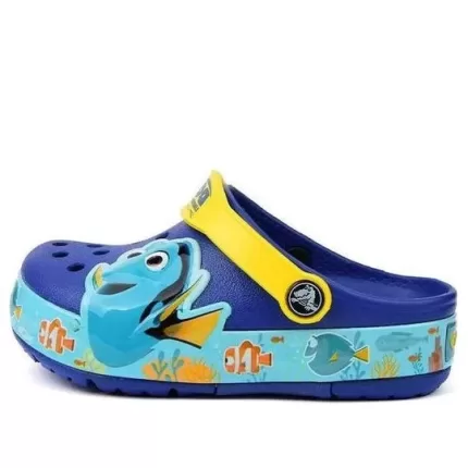 (GS) Crocs Luzes Disney Procurando Dory Clogs ‘Azul’