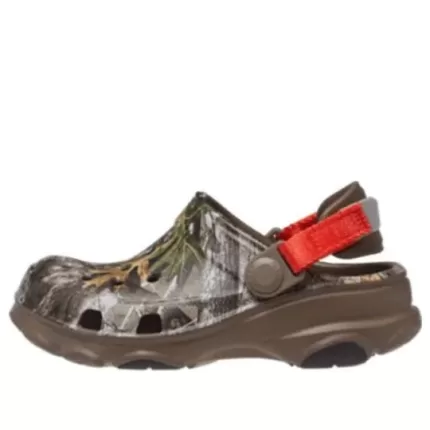 (GS) Crocs Realtree Edge All-Terrain Clogs ‘Marrom Vermelho’