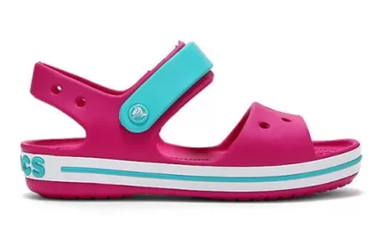 (GS) Crocs Sandálias Crocband Strap Closure ‘Pink Blue’ 12856-6LH