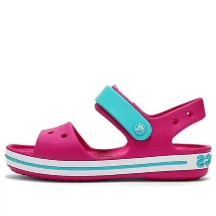 (GS) Crocs Sandálias Crocband Strap Closure ‘Pink Blue’ 12856-6LH