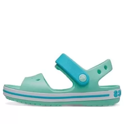 (GS) Crocs Sandálias Crocband ‘Verde Azul’ 12856-3U3