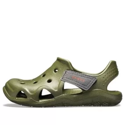 (GS) Crocs Sapatos Swiftwater Wave ‘Verde Oliva’