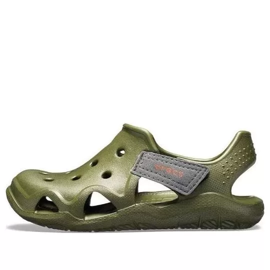 (GS) Crocs Sapatos Swiftwater Wave ‘Verde Oliva’