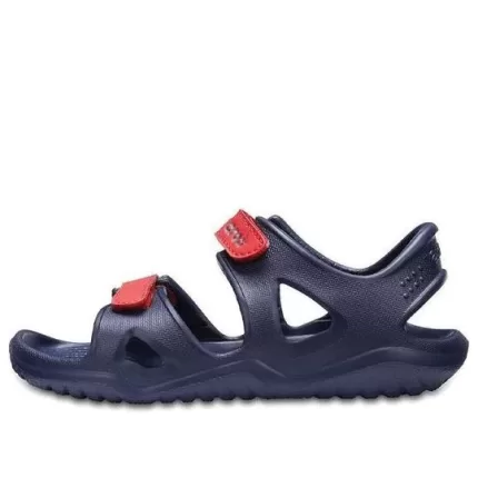 (GS) Crocs Swiftwater River Sandálias ‘Navy Red’