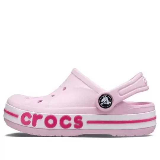 (GS) Crocs Tamanco Bayaband ‘Rosa Branco’