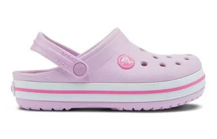 (GS) Crocs Tamanco Crocband ‘Rosa Branco’