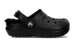 (GS) Crocs Tamanco Forrado Sandálias Outdoor ‘Preto’