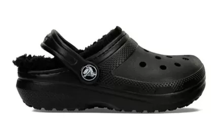 (GS) Crocs Tamanco Forrado Sandálias Outdoor ‘Preto’