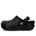 (GS) Crocs Tamanco Forrado Sandálias Outdoor ‘Preto’