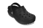 (GS) Crocs Tamanco Forrado Sandálias Outdoor ‘Preto’
