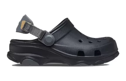 (GS) Crocs Tamanco Todo-o-Terreno ‘Preto’