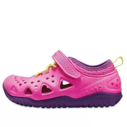 (GS) Crocs Tênis Swiftwater ‘Rosa Roxo’