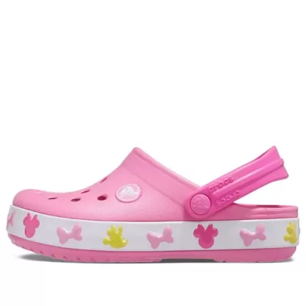 (GS) Crocs x Disney Mickey e Minnie Mouse Clogs ‘Rosa Branco’ 206800-04