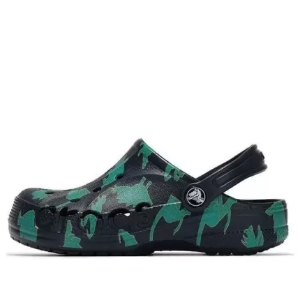 Infantil Crocs Classic tamanco Sandálias Esportivas ‘Verde Preto’