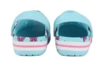 (PS) Crocs 4 Impressão Outdoor Salto Plano Beach Sports Sandálias Azul