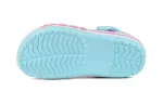 (PS) Crocs 4 Impressão Outdoor Salto Plano Beach Sports Sandálias Azul