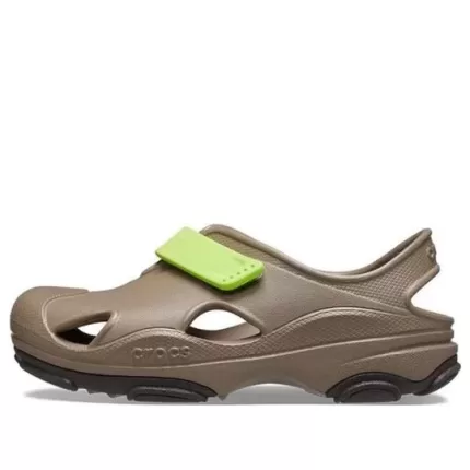 (PS) Crocs All Terrain Fisherman Sandálias ‘Bege Verde’
