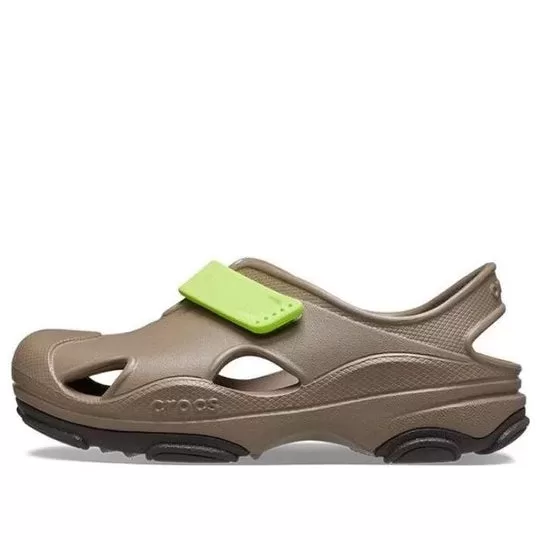 (PS) Crocs All Terrain Fisherman Sandálias ‘Bege Verde’