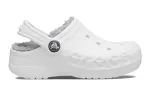 (PS) Crocs Classic Baya Lined Clog ‘White Grey’