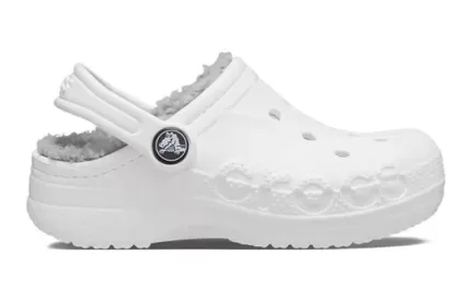 (PS) Crocs Classic Baya Lined Clog ‘White Grey’